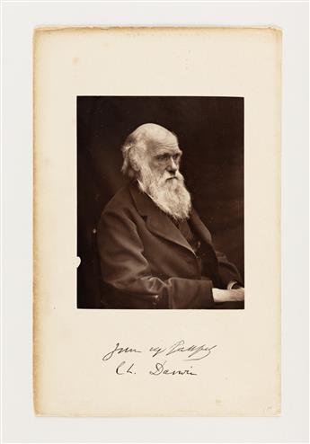 LEONARD DARWIN (1850-1943) Portrait of Charles Darwin.